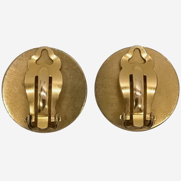 Hermes Clou de Selle Mother of Pearl Clip-on Earrings - Picture 4 of 9